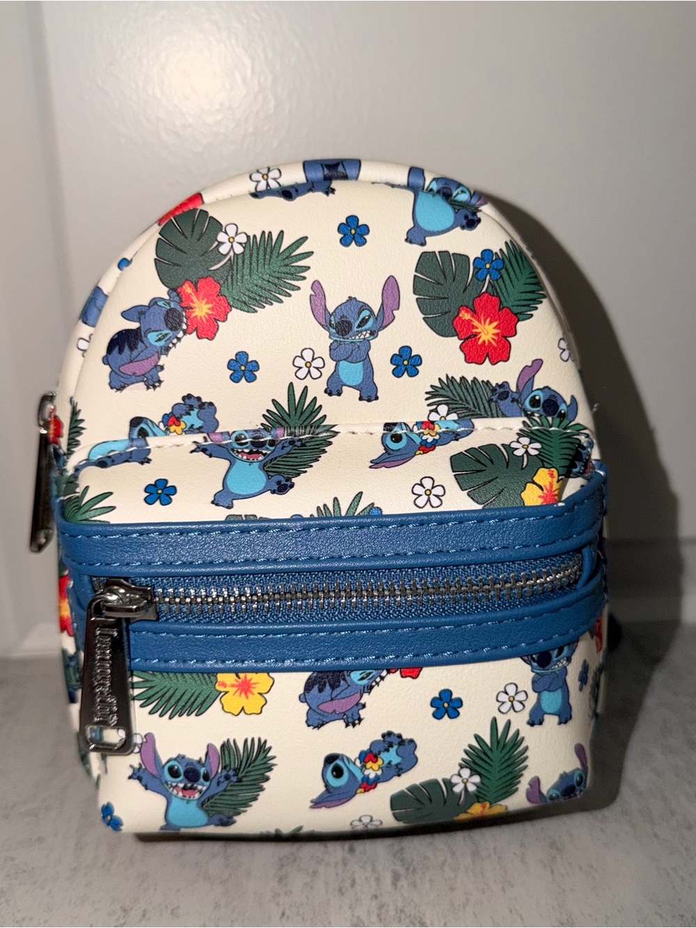 Disney Parks Loungefly Stitch Summer Floral tropical belt bag wristlet